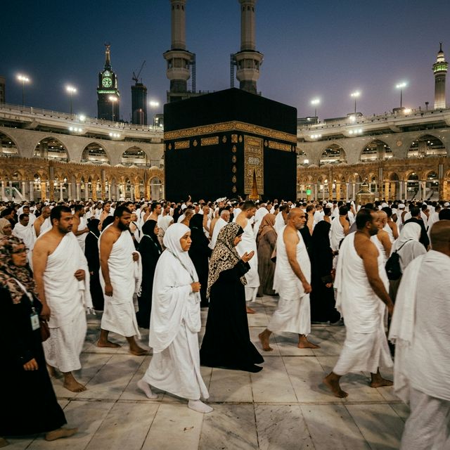 Jamaah Wagoya Travel di depan Kaabah